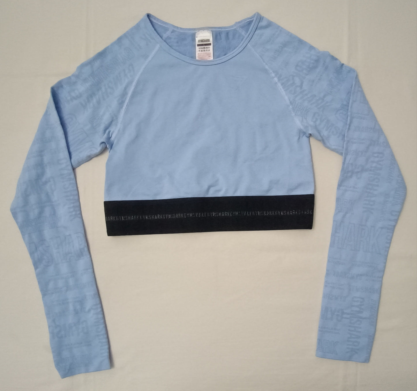 (ДАМСКО) (L) Gymshark Cropped Long Sleeve Top блуза