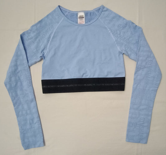 (ДАМСКО) (L) Gymshark Cropped Long Sleeve Top блуза