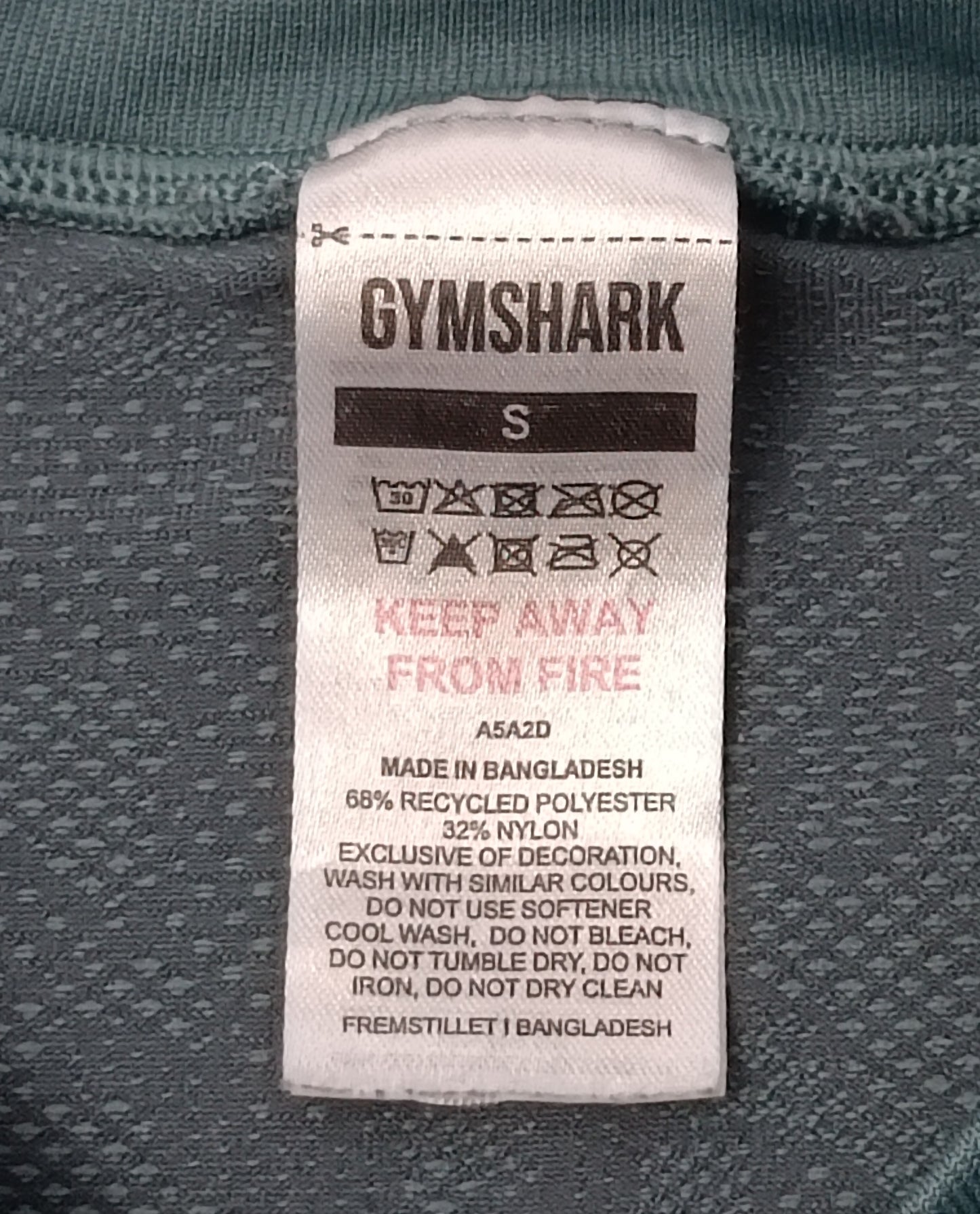 (S) Gymshark Geo Seamless Shirt тениска