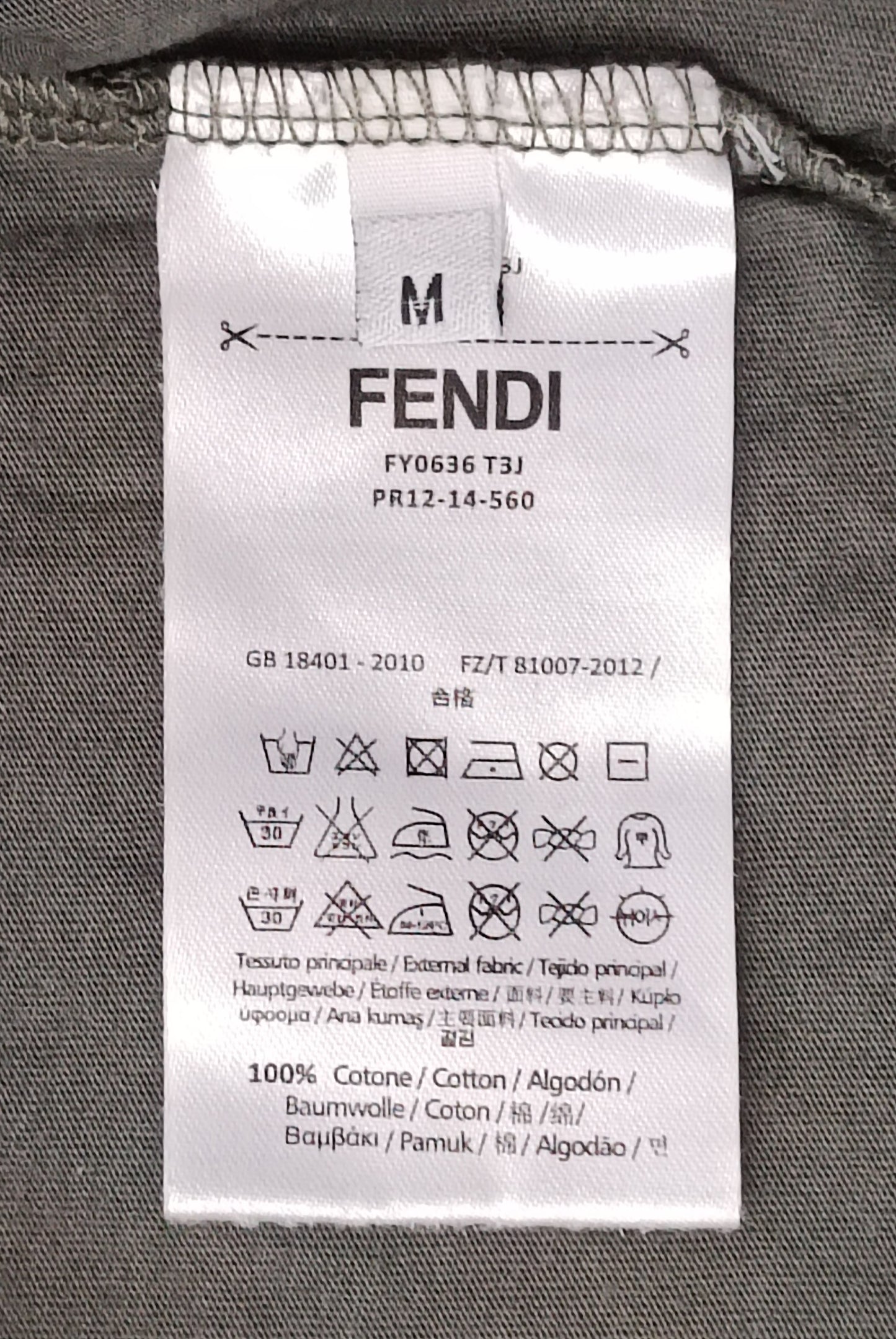 (M) Fendi Monster Eyes Tee тениска