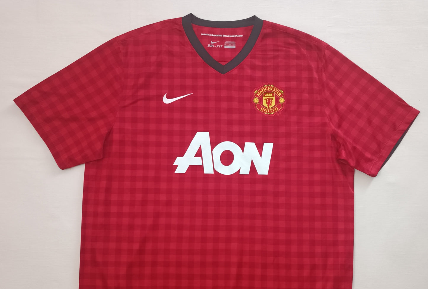 (2XL) Nike DRI-FIT Manchester United #15 Vidic Home Jersey тениска