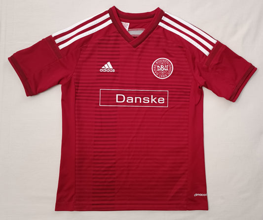 (ДЕТСКО) (Ръст 140-152см) Adidas Denmark Home Jersey тениска