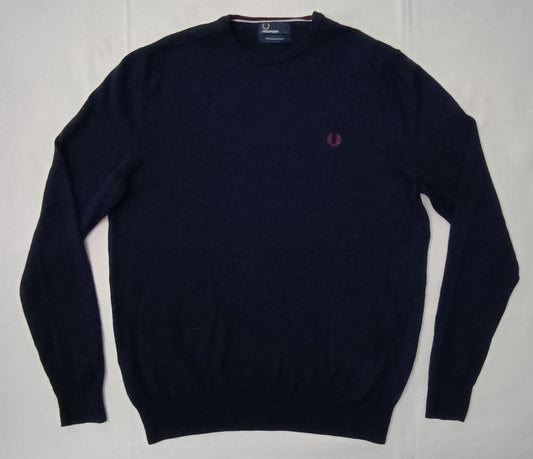 (L) Fred Perry Merino Wool Pullover мерино вълнен пуловер