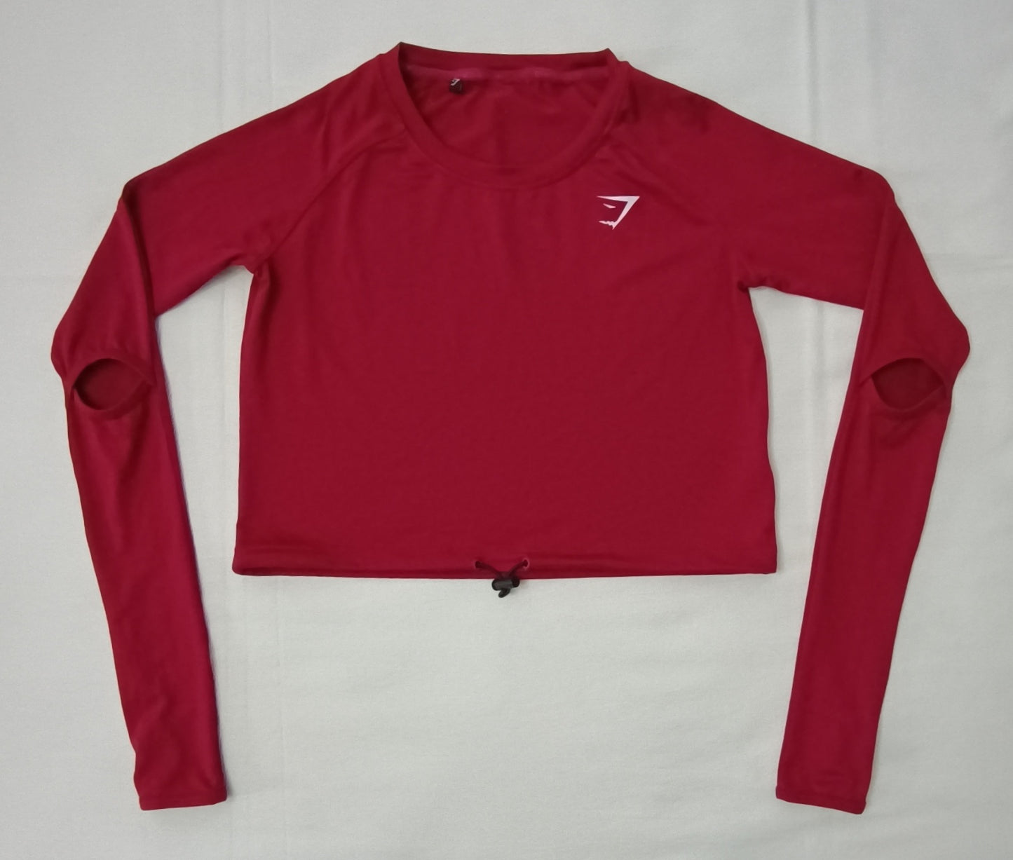 (ДАМСКО) (S) Gymshark Cropped Long Sleeve Top блуза