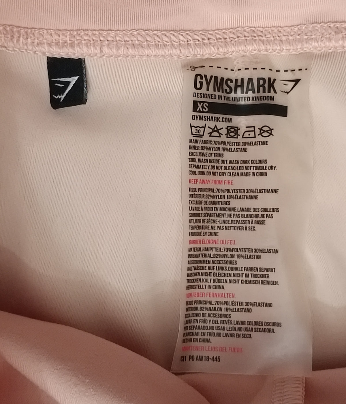 (ДАМСКО) (XS) Gymshark Tracksuit екип (бюстие и клин)
