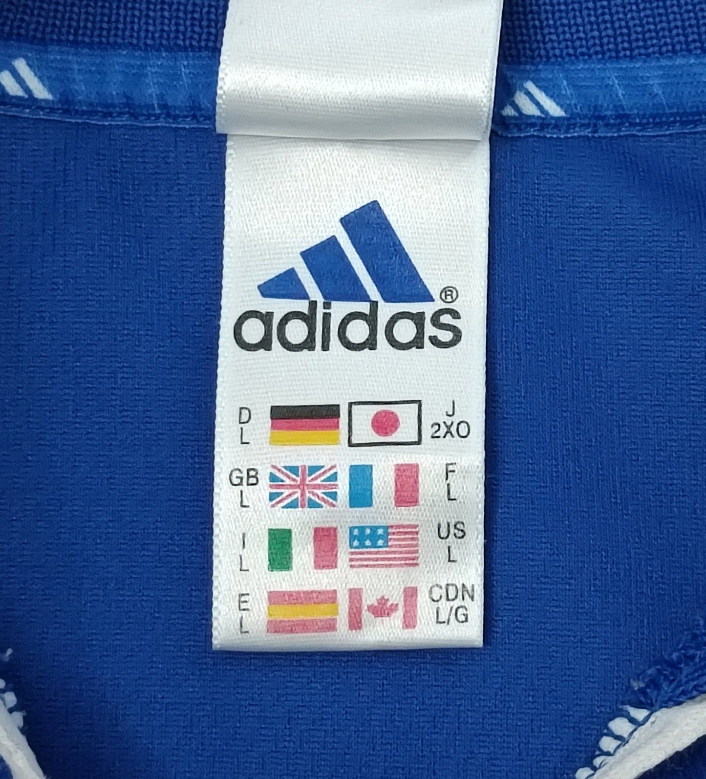 (L) Adidas FFF France 1999 Home Jersey тениска