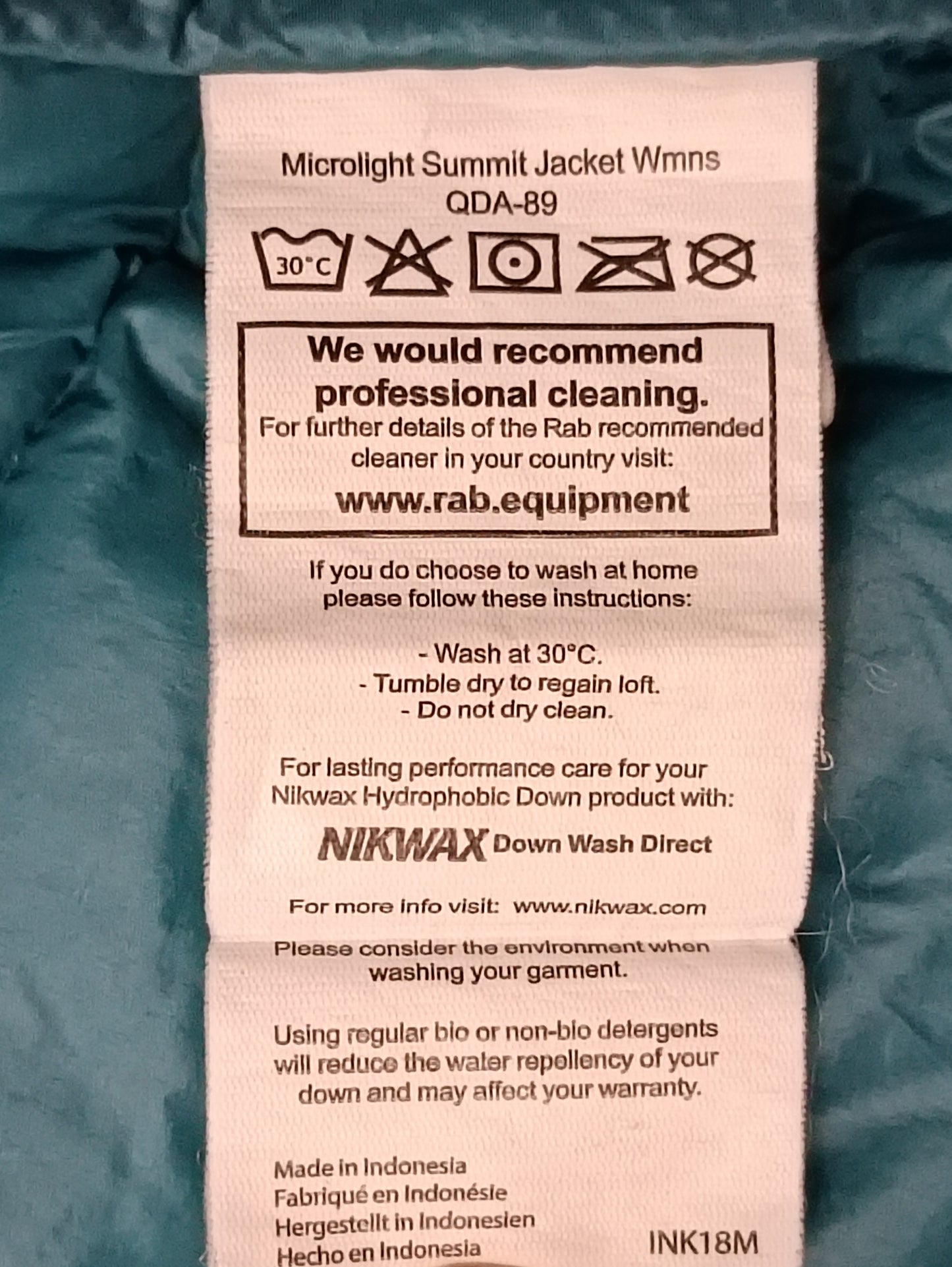 (ДАМСКО) (S) Rab Microlight Summit Down Puffer Jacket пухено яке