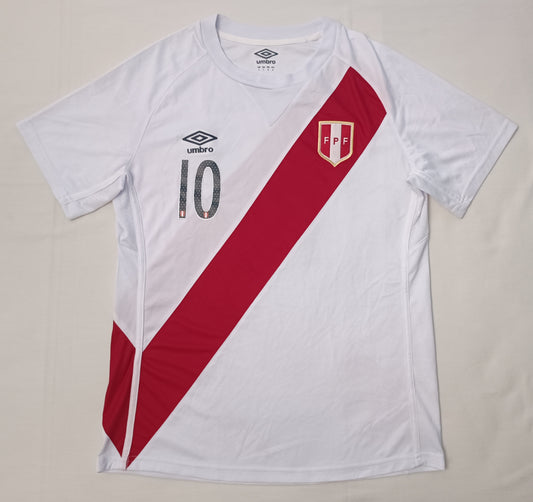 (L) Umbro FPF Peru #10 Farfan Home Jersey тениска