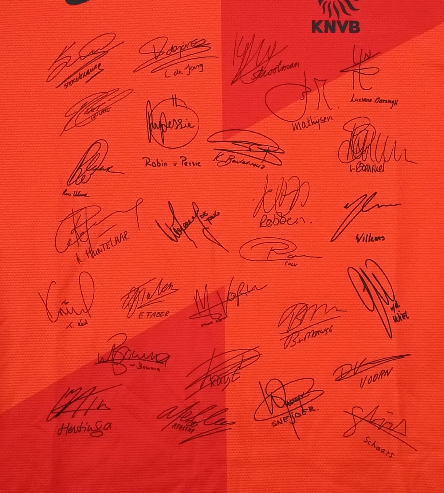 (L) Nike DRI-FIT Netherlands Squad Signed Home Jersey тениска