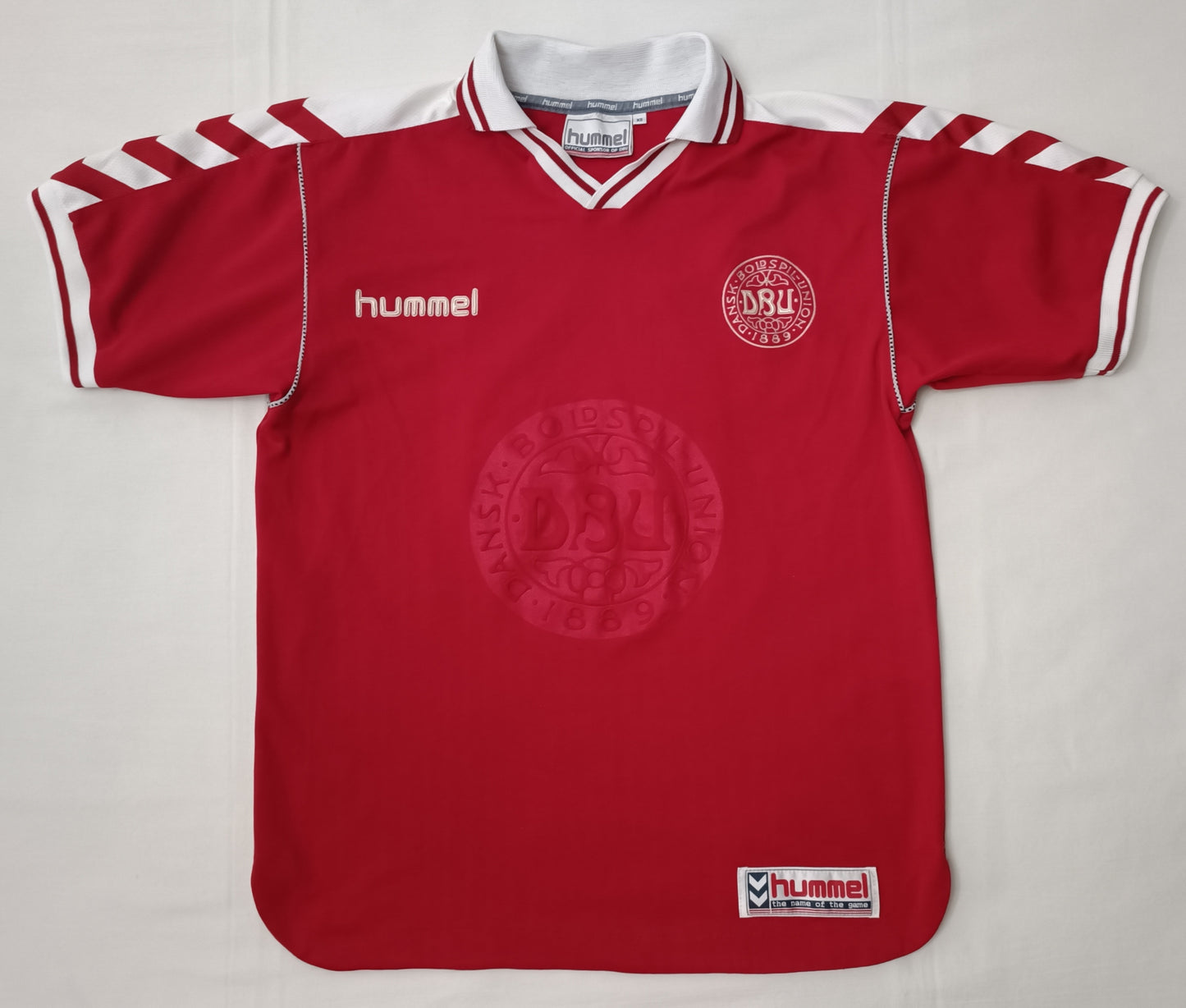 (XS) Hummel Denmark 1998 #11 Home Jersey тениска