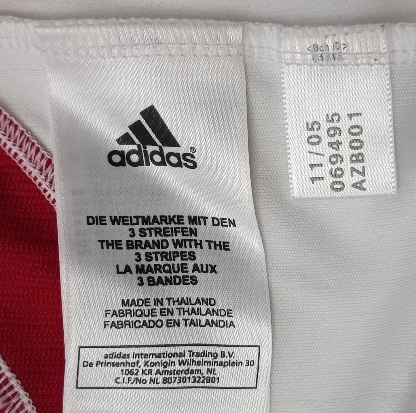 (S) Adidas Denmark 2006/08 Away Jersey тениска