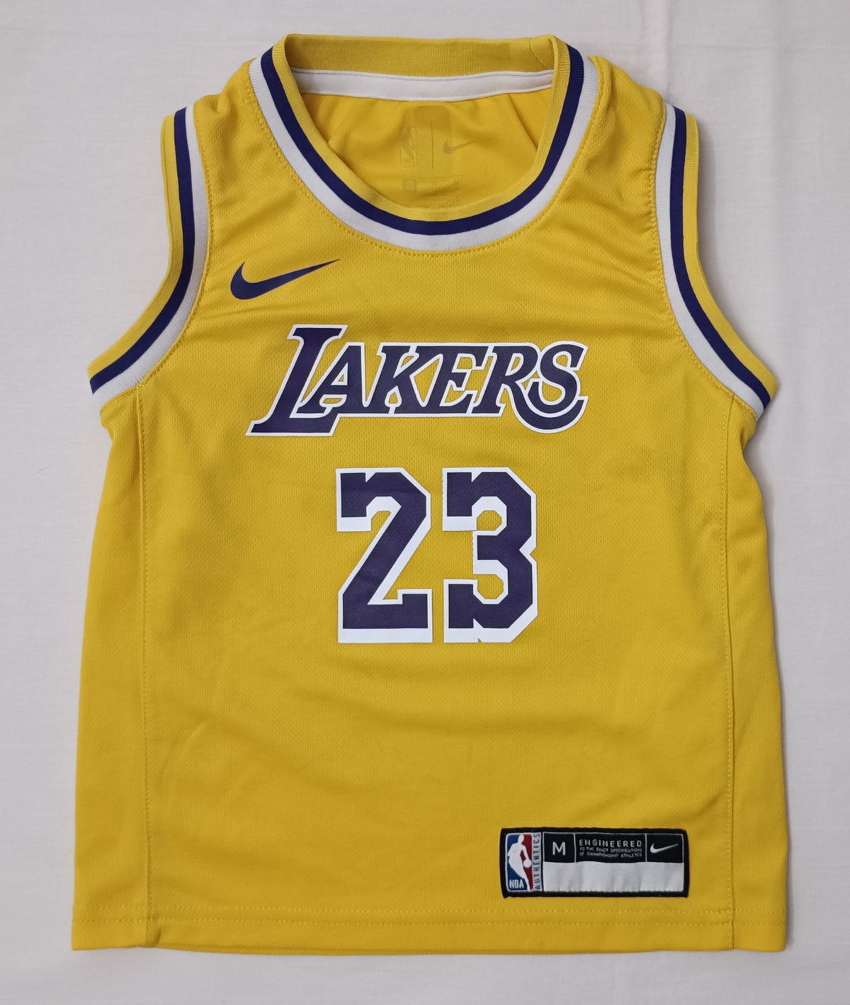 (ДЕТСКО) Nike NBA LA Lakers #23 LeBron James Jersey потник