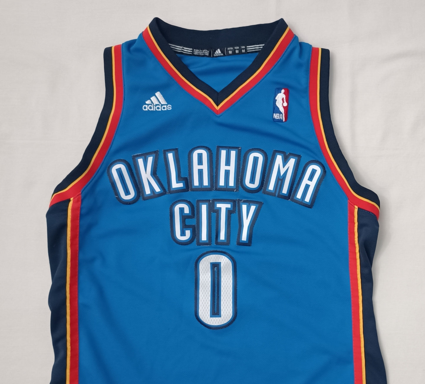 (ДЕТСКО) (Ръст 137-147см) Adidas NBA OKC Oklahoma City Thunder #0 Westbrook Jersey потник