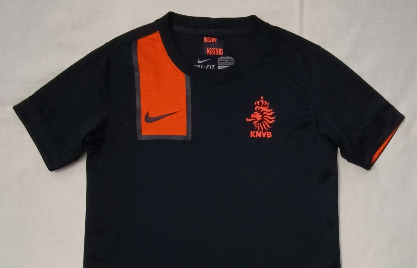 (ДЕТСКО) (Ръст 140-152см) Nike DRI-FIT Netherlands 2012-14 Away Jersey тениска