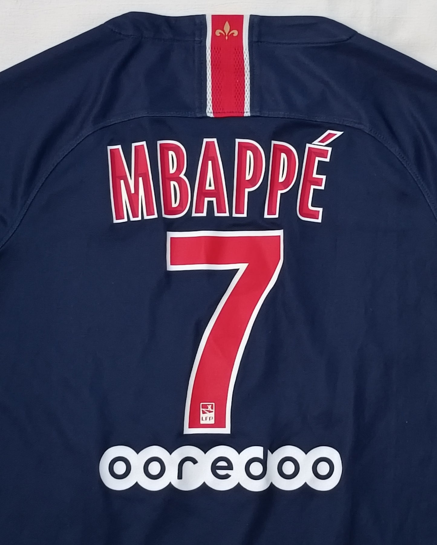 (ДЕТСКО) (Ръст 147-158см) Nike DRI-FIT PSG Paris Saint-Germain #7 Mbappe Home Jersey тениска