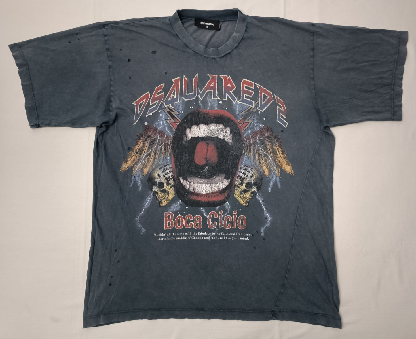 (M) DSQUARED2 Boca Cicio D2 Rock Tee тениска