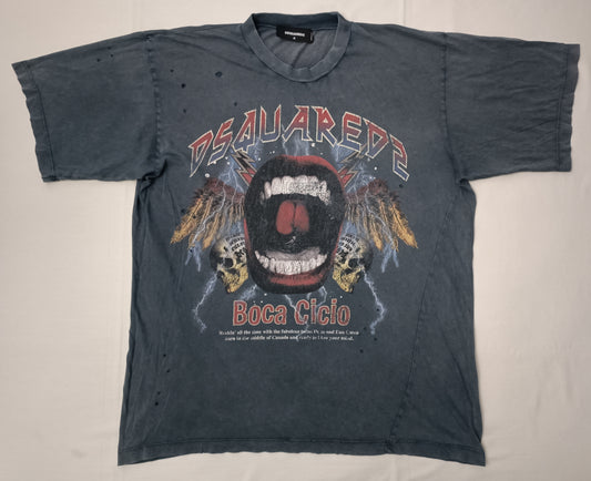 (M) DSQUARED2 Boca Cicio D2 Rock Tee тениска