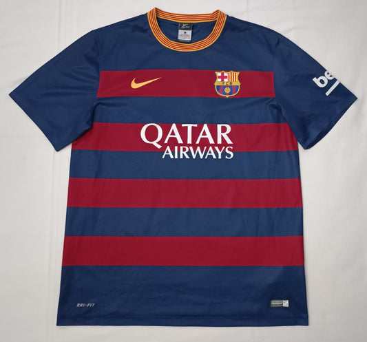 (L) Nike DRI-FIT FC Barcelona 2015/16 Home Jersey тениска