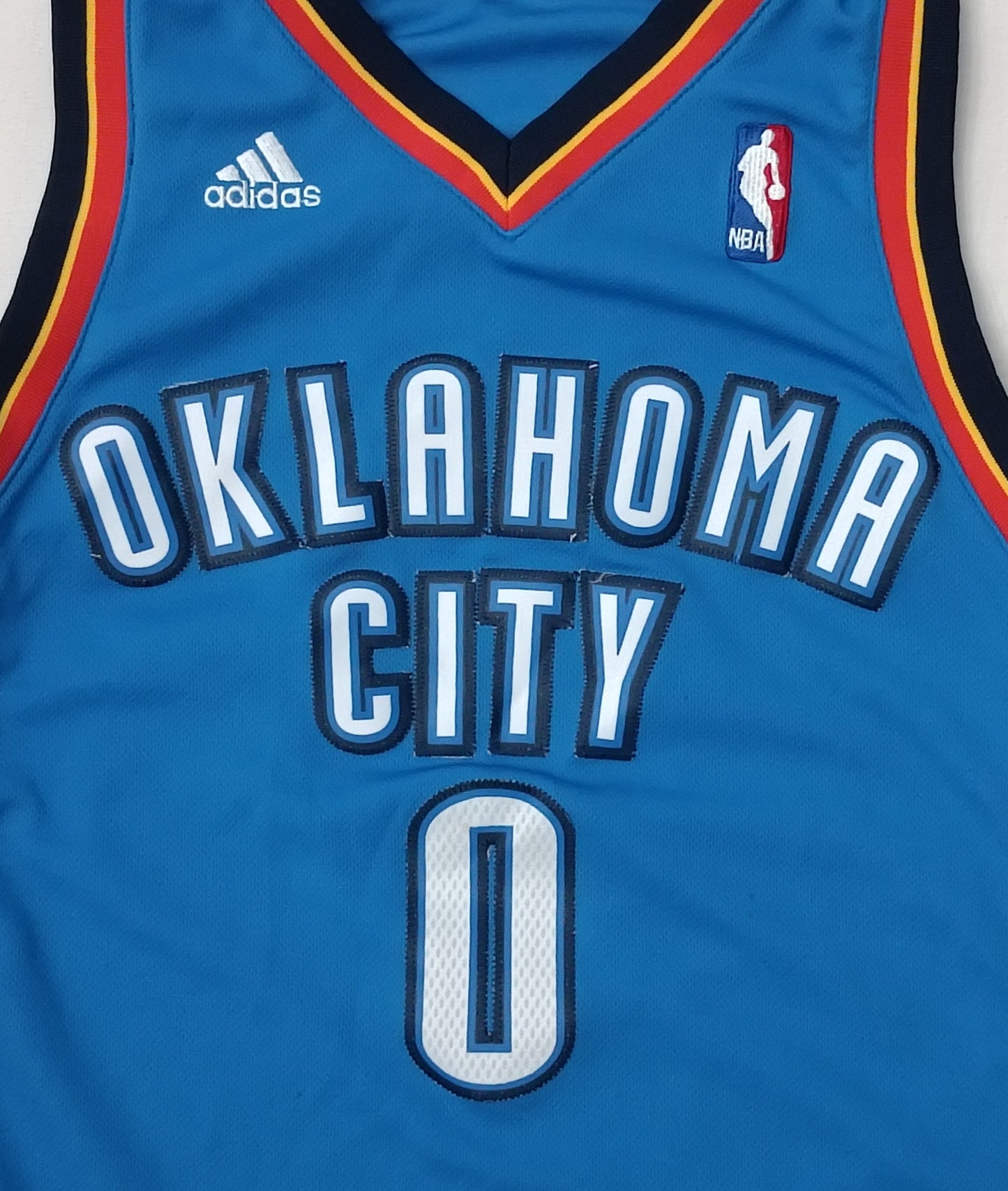 (ДЕТСКО) (Ръст 137-147см) Adidas NBA OKC Oklahoma City Thunder #0 Westbrook Jersey потник