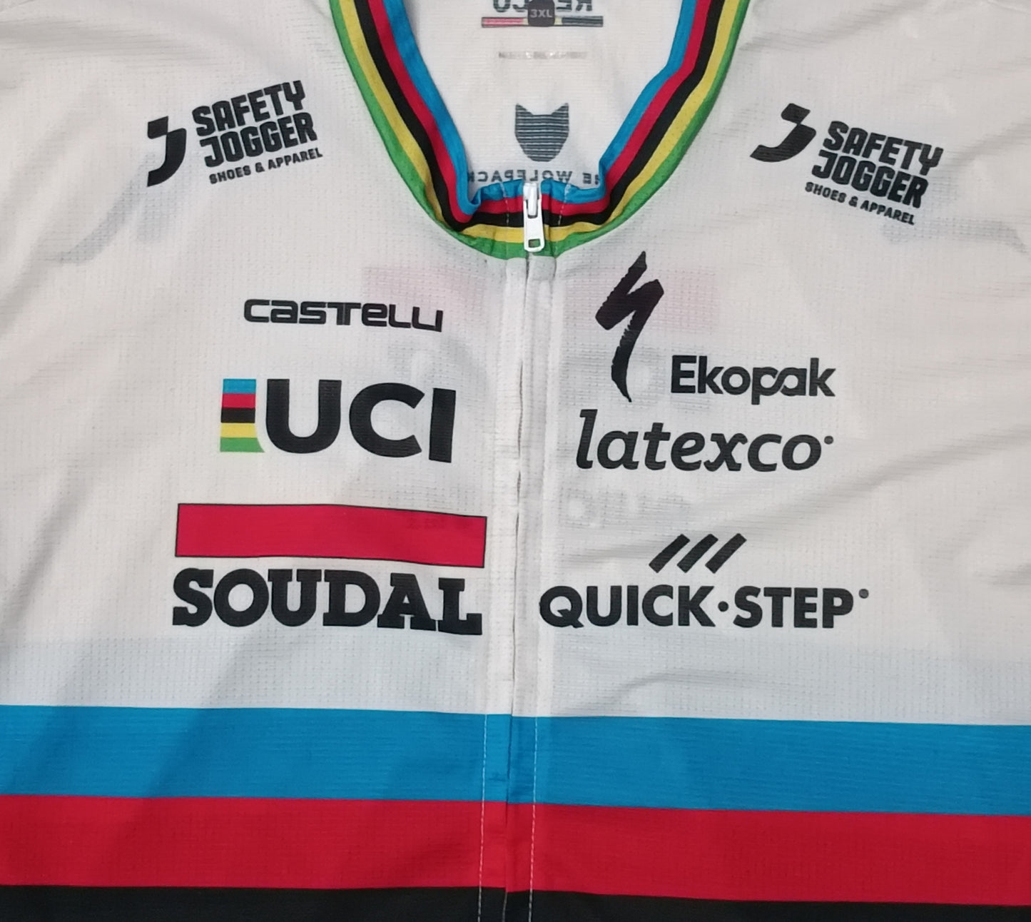 (3XL) Castelli Soudal Quick Step Remco Cycling Jersey вело тениска