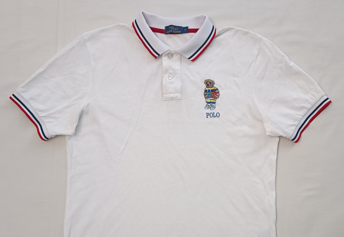 (L) POLO Ralph Lauren Polo Bear Polo Shirt тениска