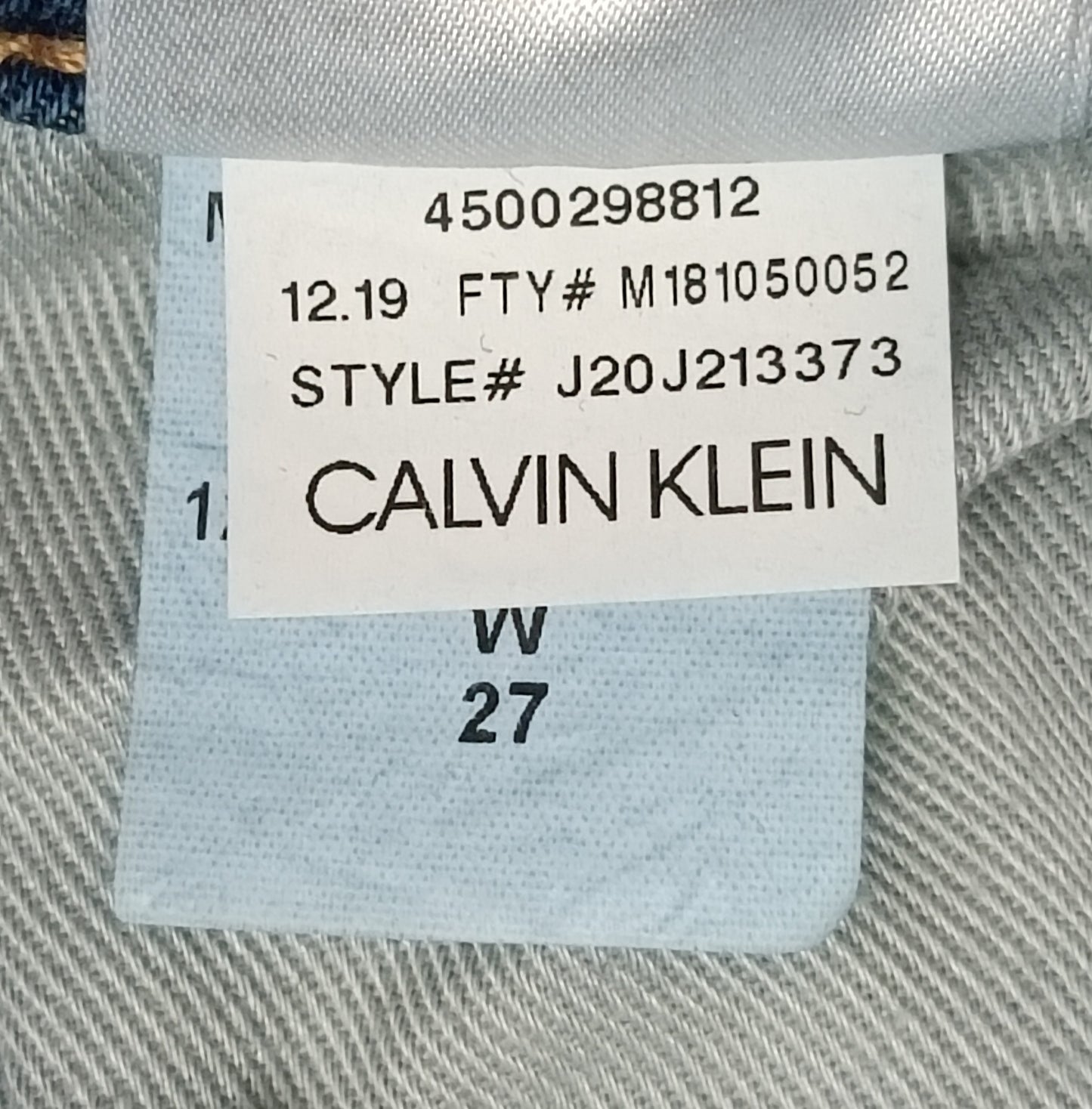 (ДАМСКО) (27, S) Calvin Klein Jeans Mid-Rise Mini Skirt дънкова пола