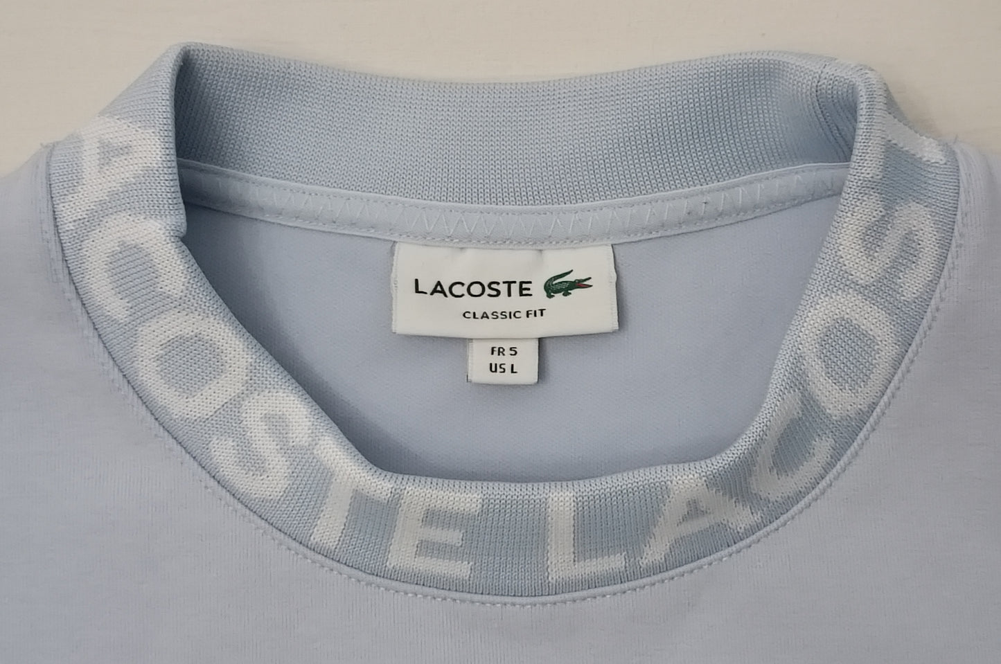 (L) Lacoste Logo Crew Neck Sweatshirt горнище