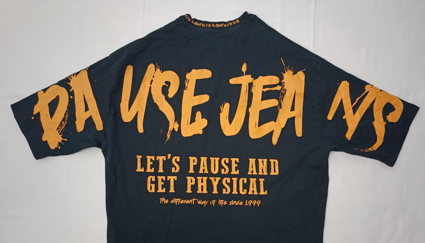 (M) Pause Jeans Orange Shirt тениска
