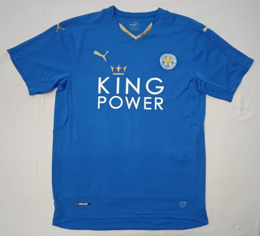 (XL) Puma Leicester City #9 Vardy 2015/16 Home Jersey тениска