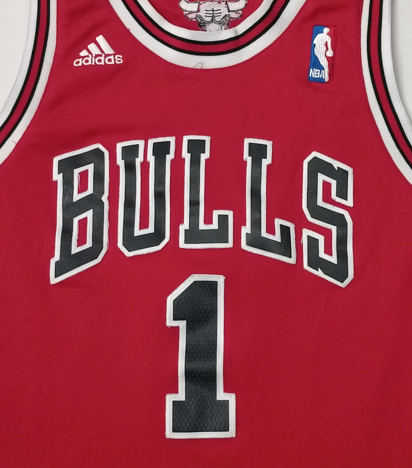 (ДЕТСКО) (Ръст 128-137см) Adidas NBA Chicago Bulls #1 Rose Jersey потник