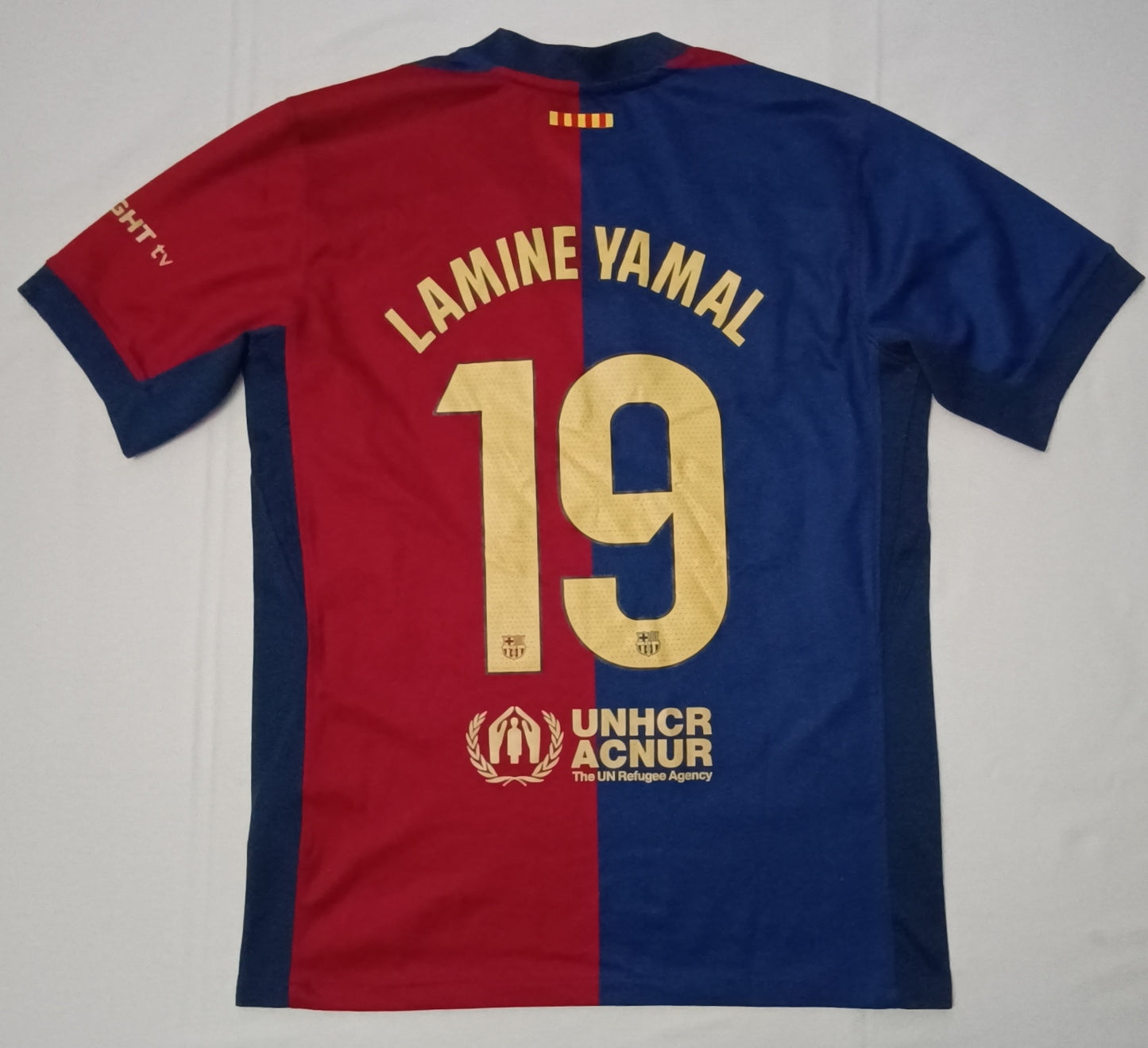 (S) Nike DRI-FIT FC Barcelona #19 Lamine Yamal 2024/25 Home Jersey тениска