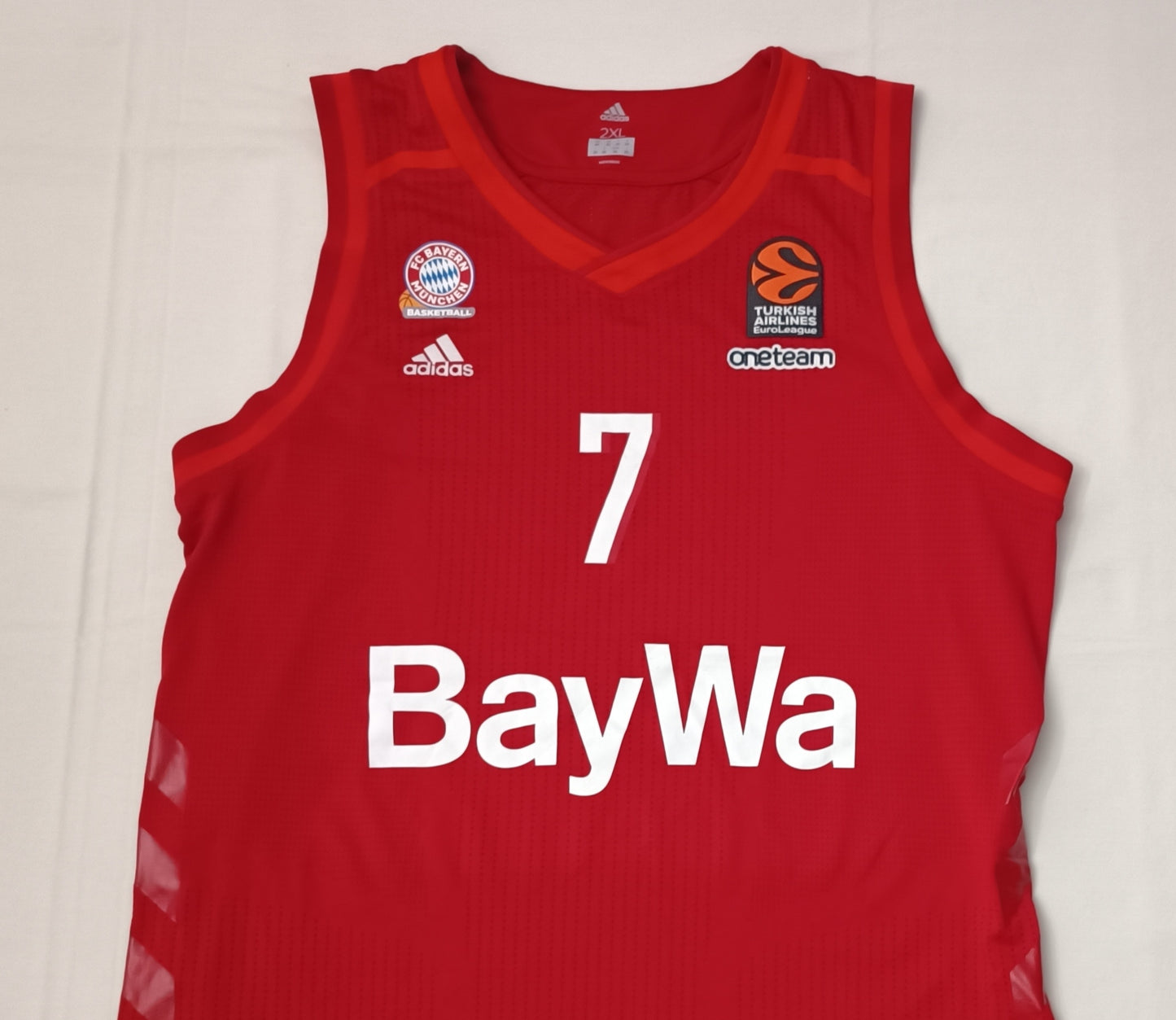(2XL) Adidas Bayern Munchen #7 King Home Jersey потник