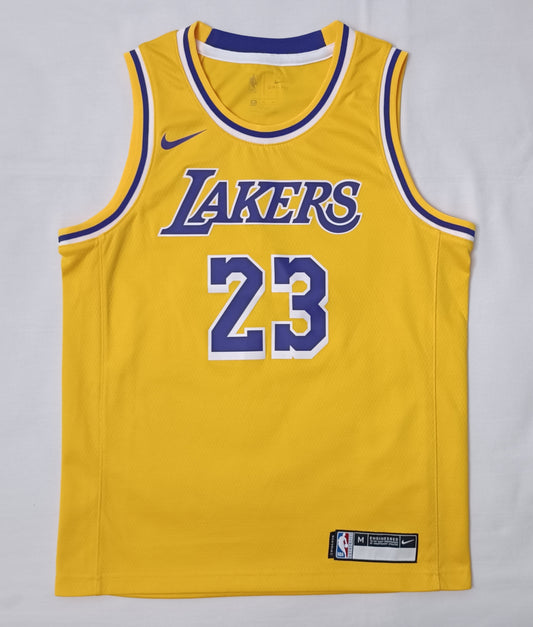 (ДЕТСКО) (Ръст 137-147см) Nike DRI-FIT NBA Los Angeles Lakers #23 LeBron James Jersey потник