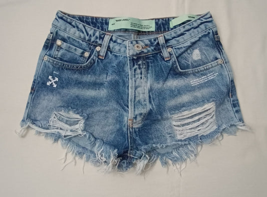 (ДАМСКО) (S) Off-White Shorts къси дънкови панталонки