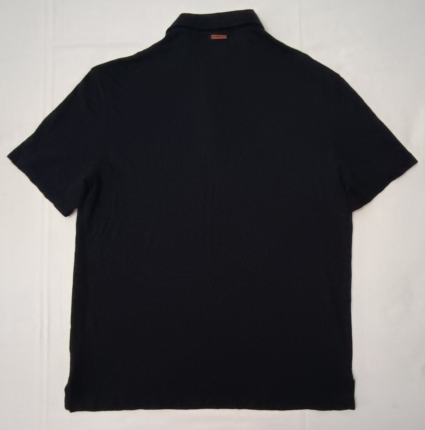 (L) Zegna High Performance Wool Polo Shirt тениска