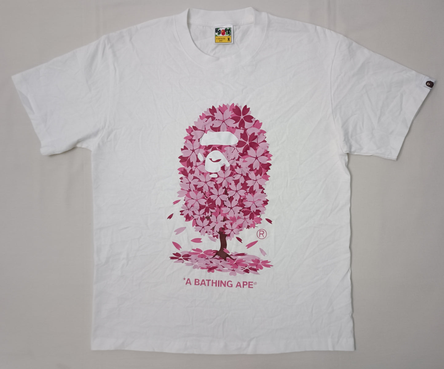 (M) A Bathing Ape Bape Sakura Shirt тениска