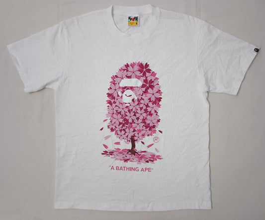 (M) A Bathing Ape Bape Sakura Shirt тениска