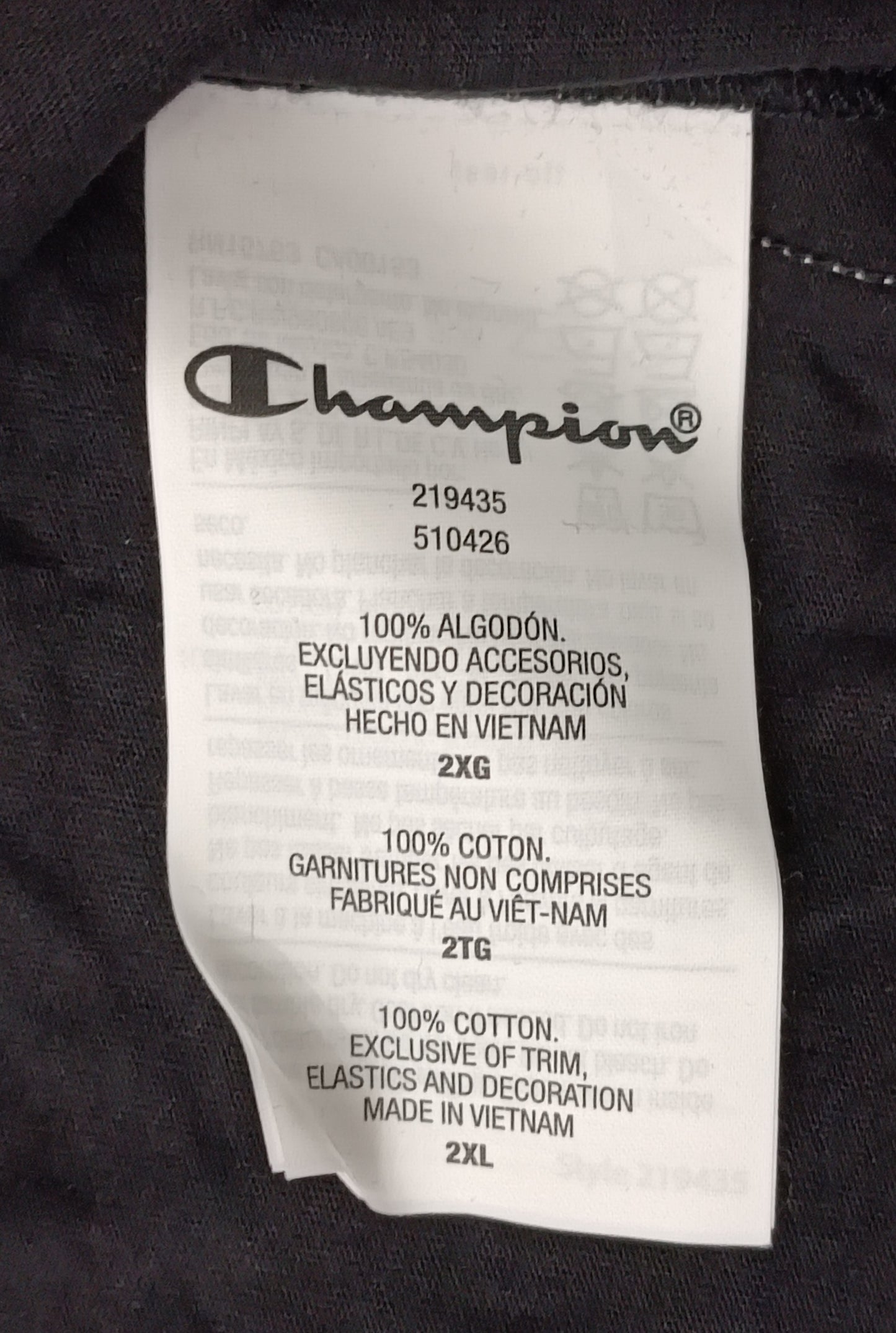 (2XL) Champion Sleeveless Hoodie горнище