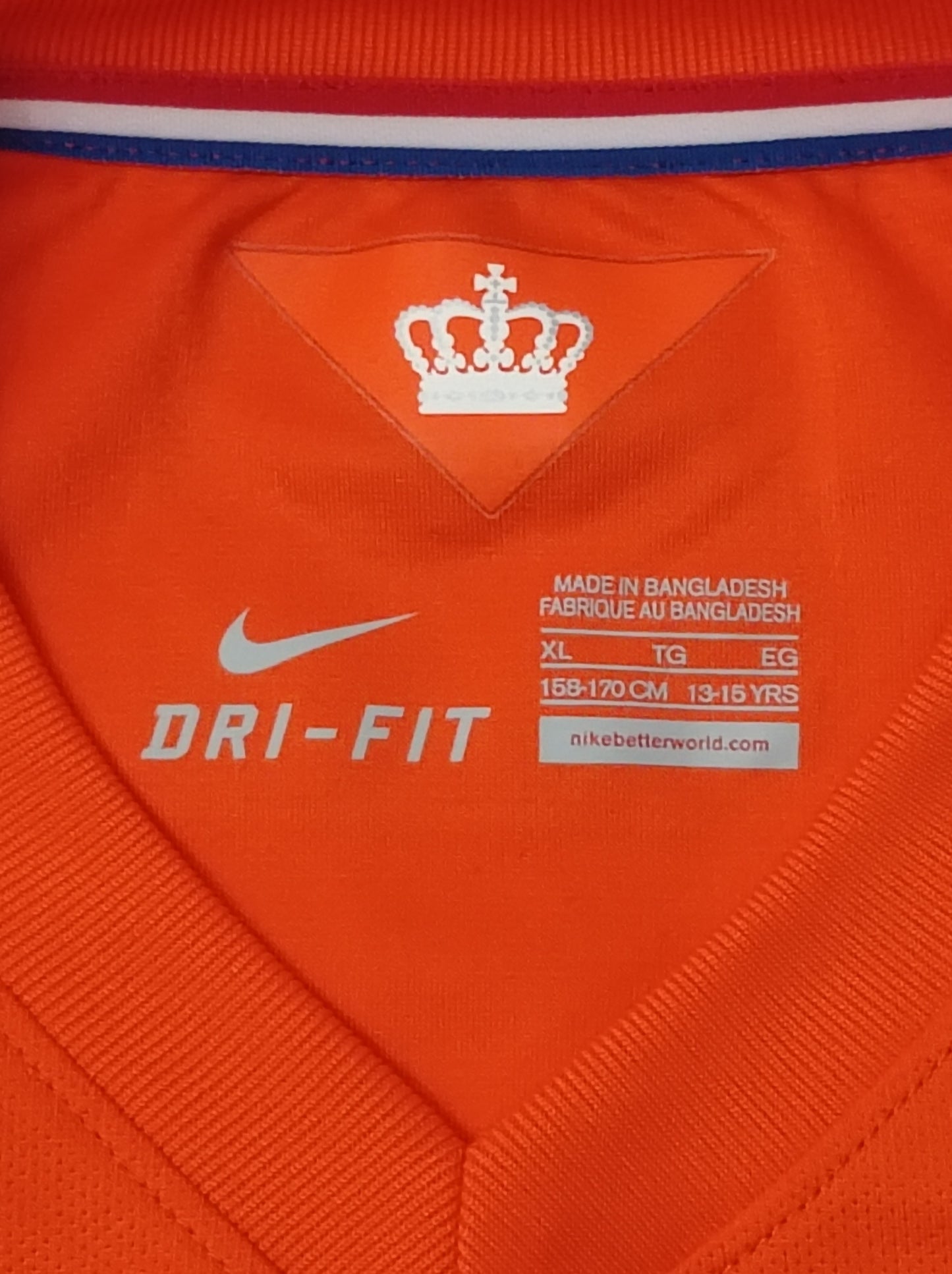 (ДЕТСКО) (Ръст 158-170см) Nike DRI-FIT Netherlands Jersey тениска