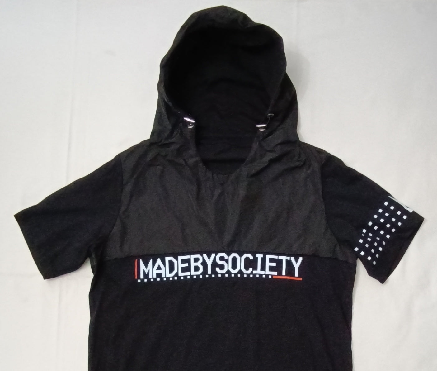 (L) Made By Society Short Sleeve Hoodie горнище