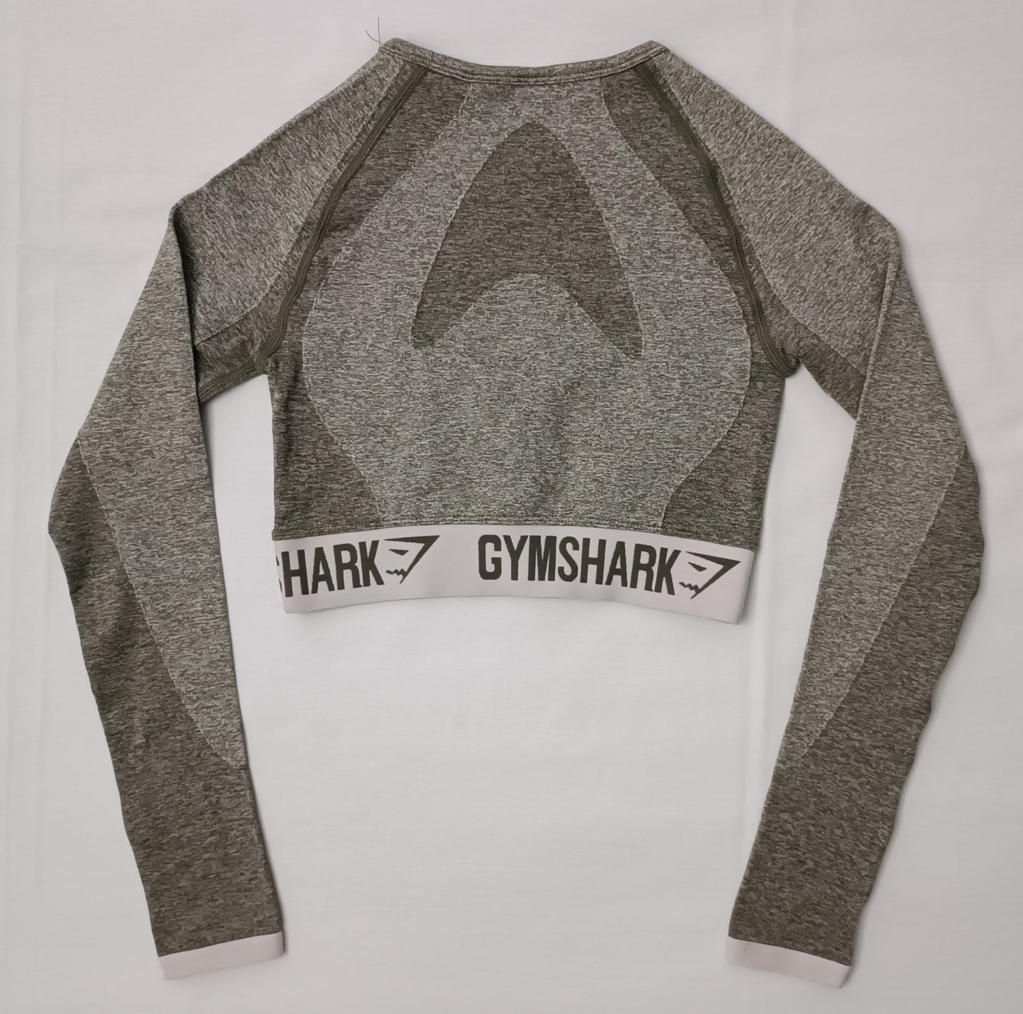 (ДАМСКО) (XS) Gymshark Seamless Cropped Long Sleeve блуза