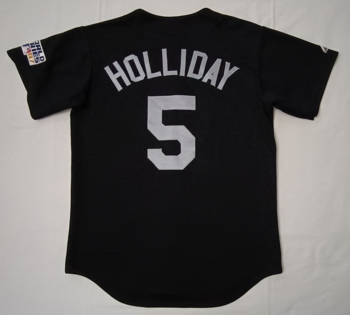 (M) Majestic MLB Colorado Rockies #5 Holliday World Series 07 Jersey тениска