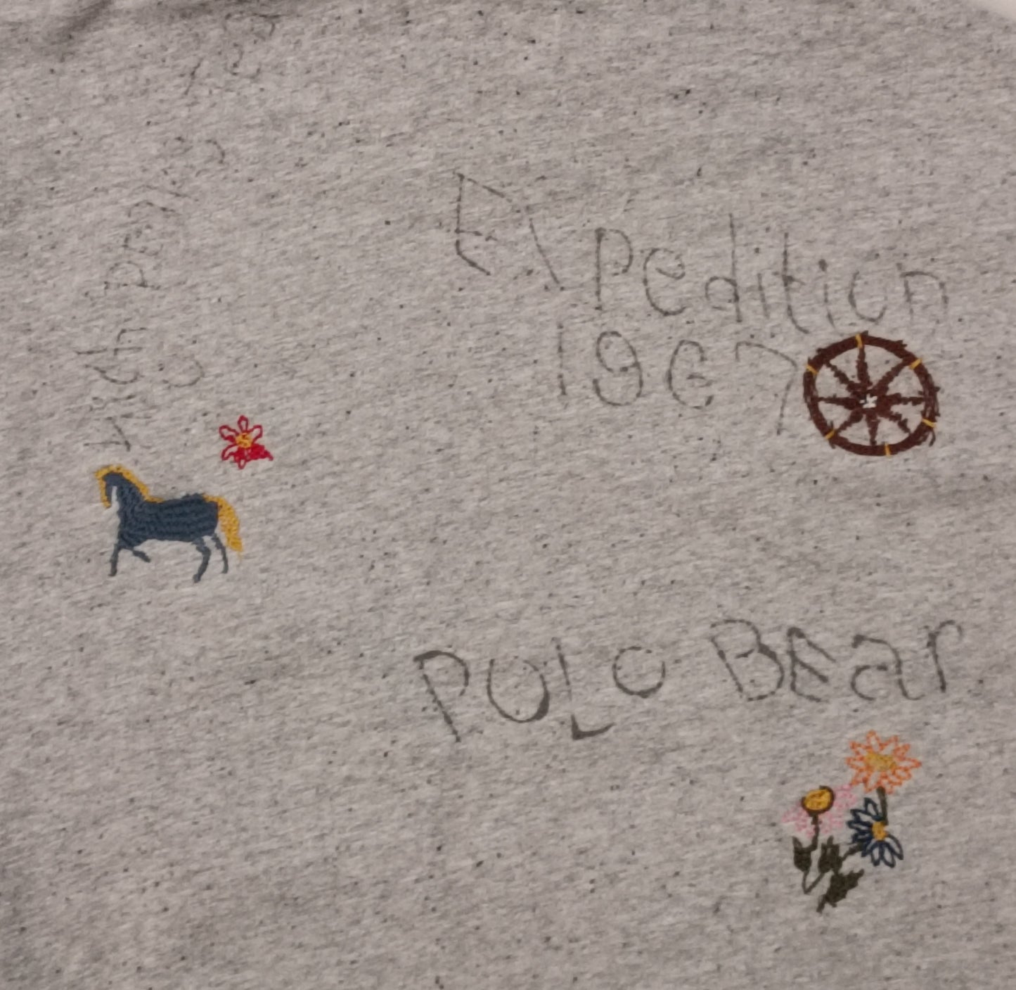 (S) POLO Ralph Lauren Polo Bear Fleece Sweatshirt горнище