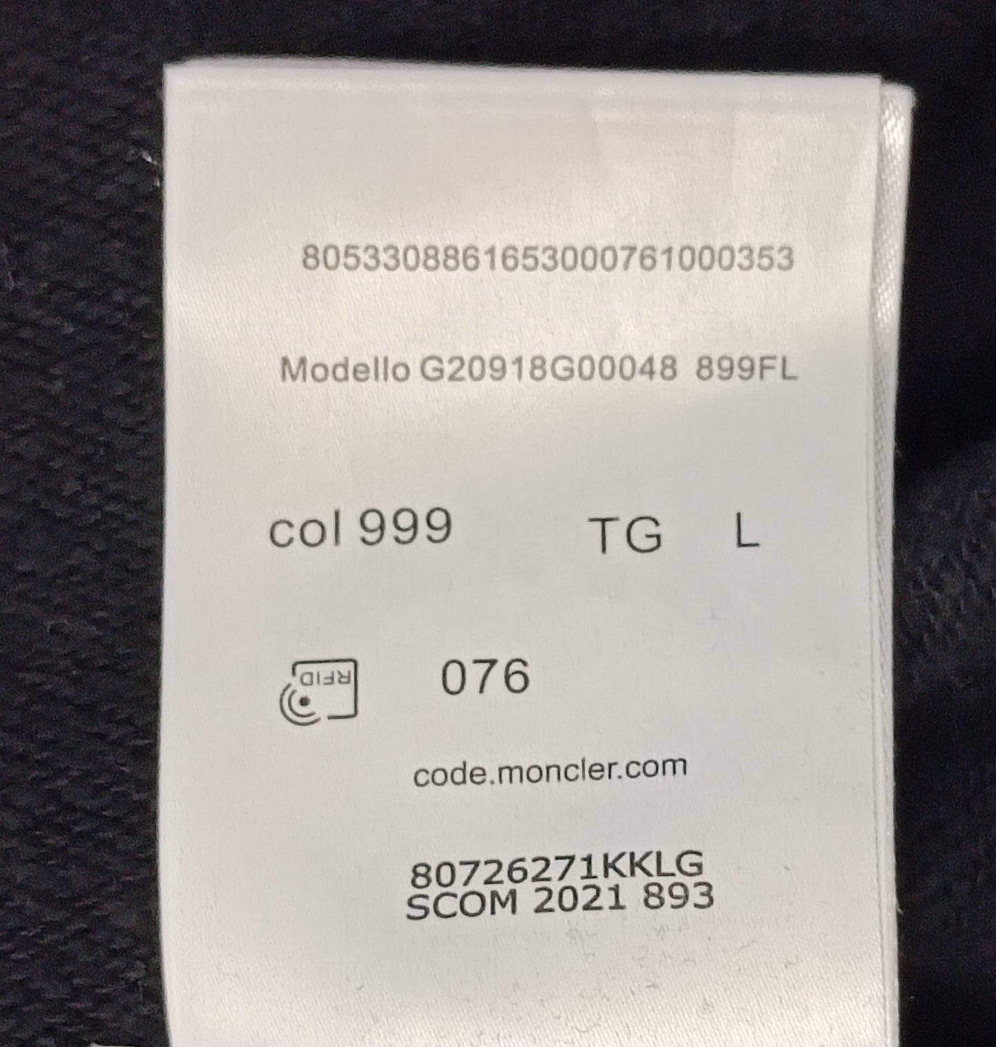 (L) Moncler Sweatshirt горнище