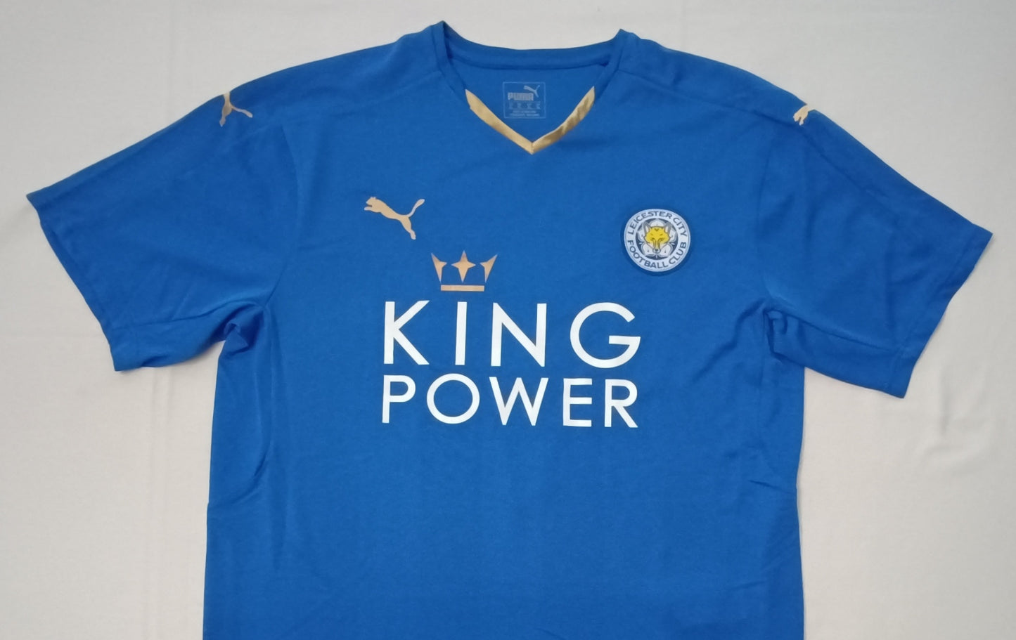 (XL) Puma Leicester City #9 Vardy 2015/16 Home Jersey тениска