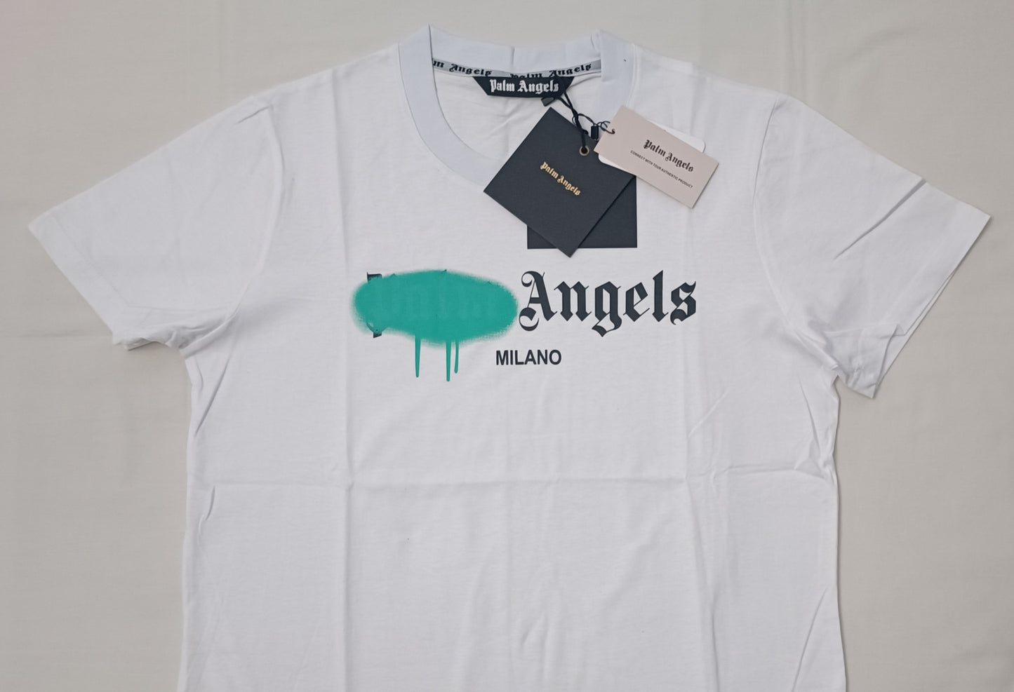 (L) Palm Angels Sprayed Logo T-Shirt тениска