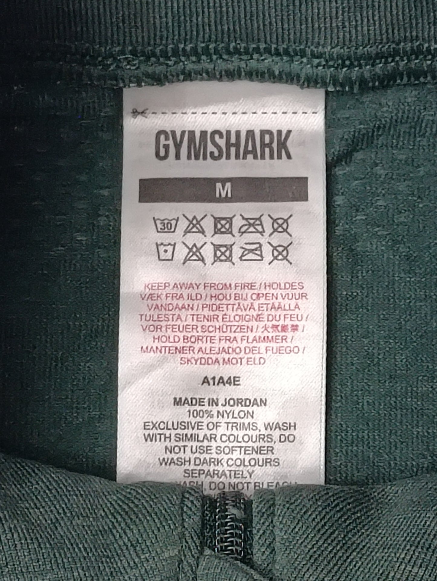 (M) Gymshark Vital Light 1/4 Zip горнище