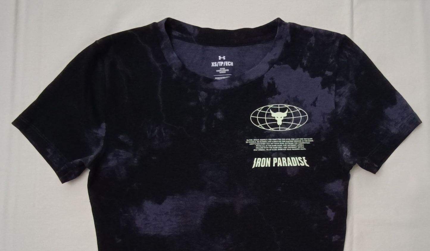 (ДАМСКО) (XS) Under Armour UA x The Rock Project Cropped Tee тениска
