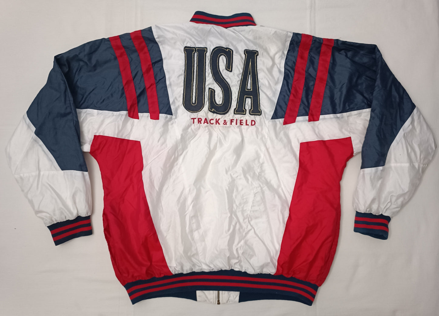 (L) Nike USA Official Track & Field 1992 Olympics Vintage Jacket яке