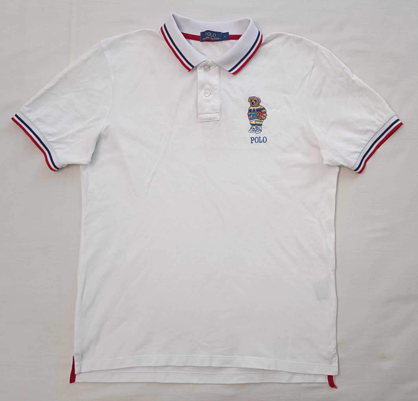 (L) POLO Ralph Lauren Polo Bear Polo Shirt тениска